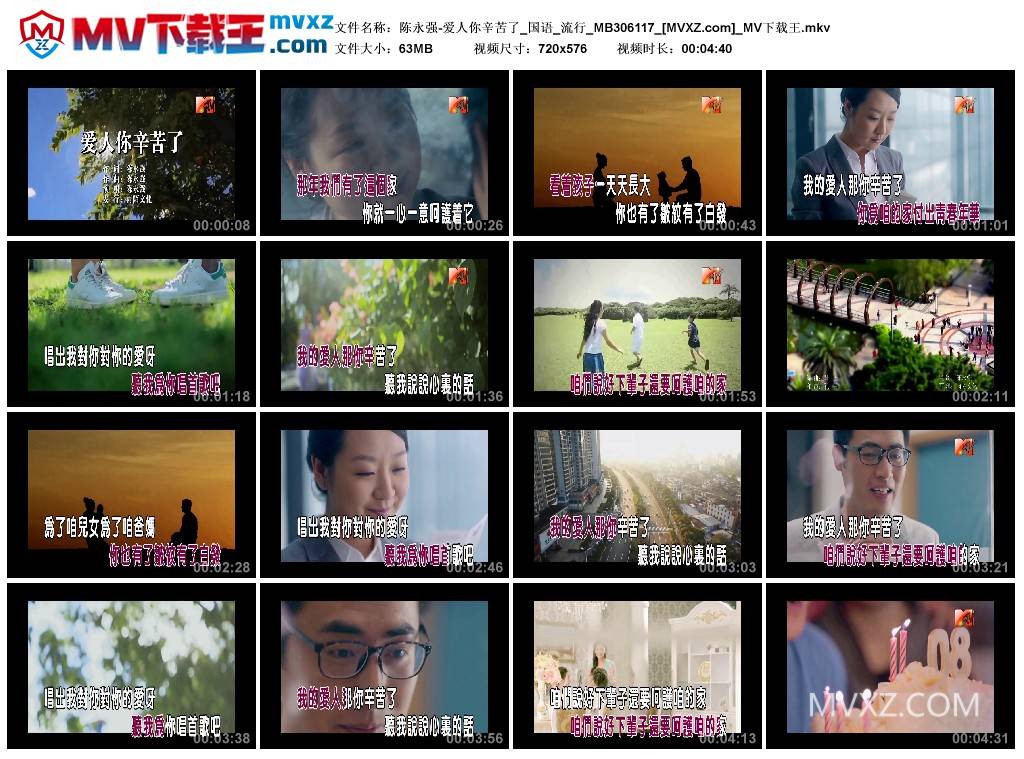 陈永强-爱人你辛苦了_国语_流行_MB306117